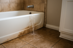 Bathtub Overflow Water Removal