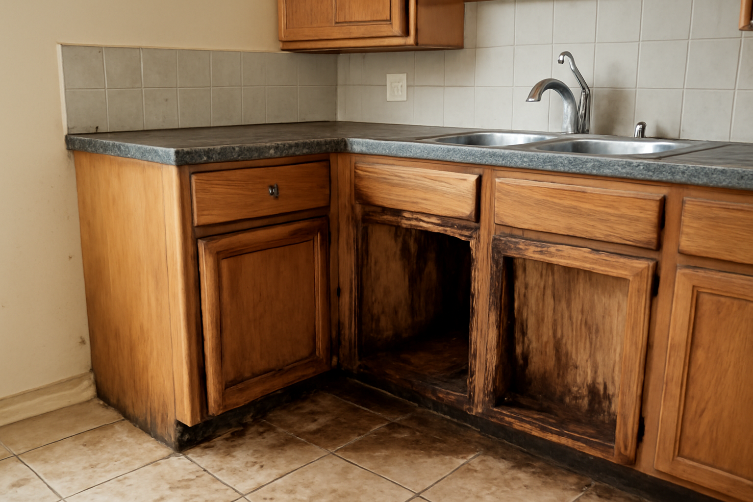 Cabinet Water Damage Repair in Farmers Branch, TX