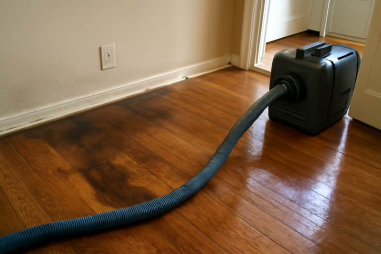 Hardwood Floor Water Extraction