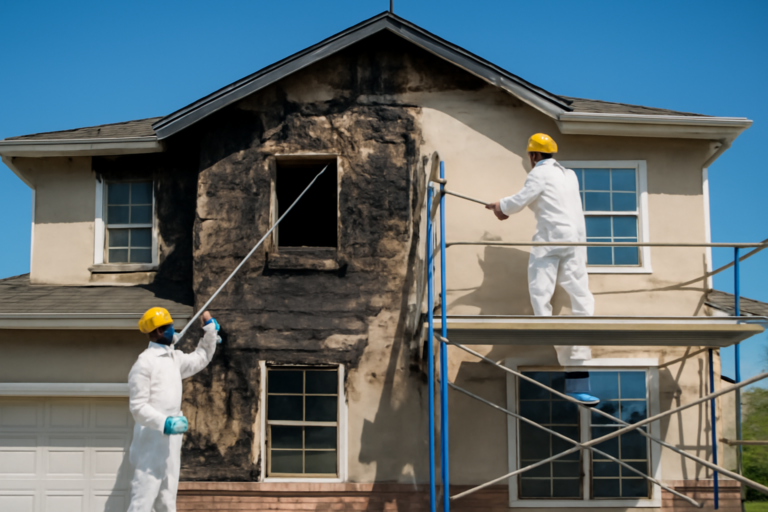 Fire damage restoration service
