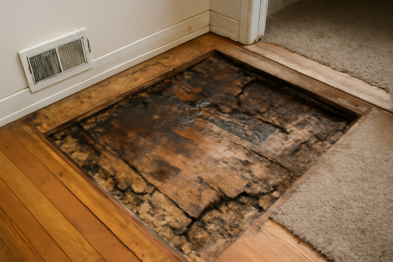 Subfloor Water Damage Repair