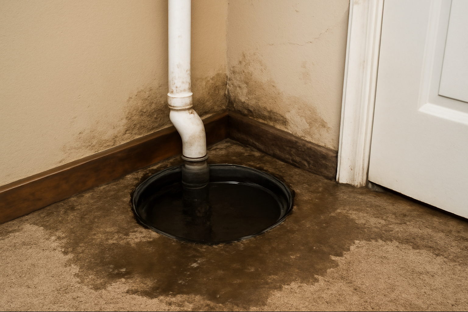 Sump Pump Overflow Water Removal in Euless, TX
