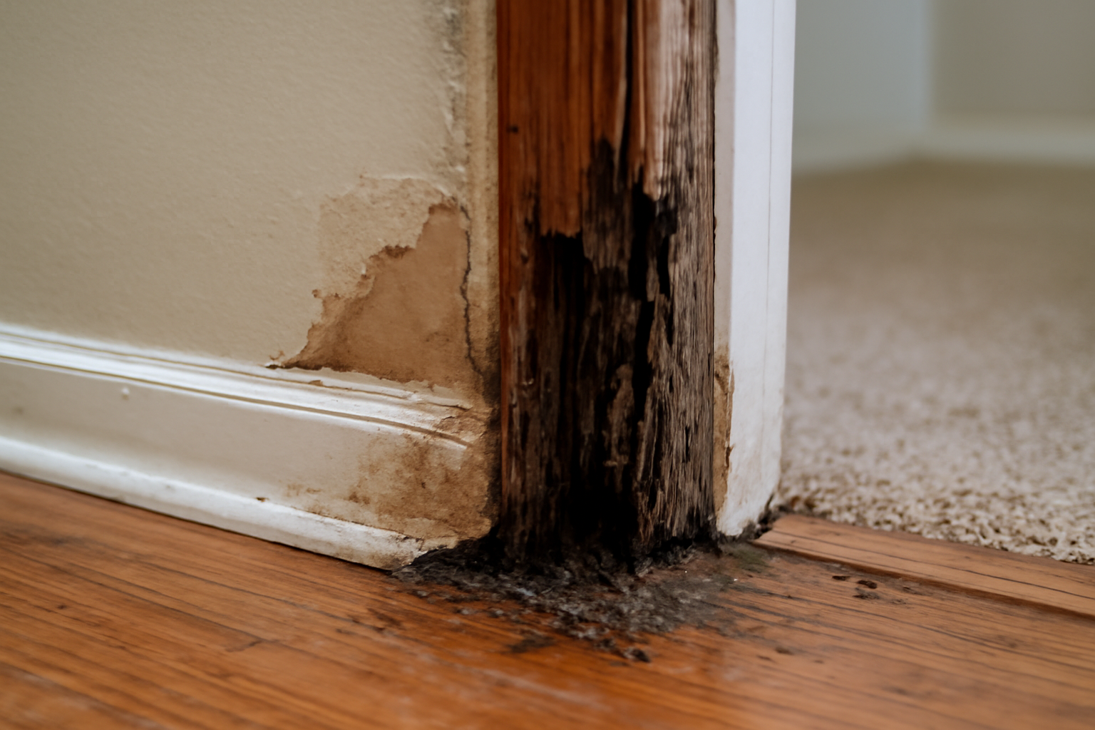 Wood Trim Water Damage Restoration in Flower Mound, TX